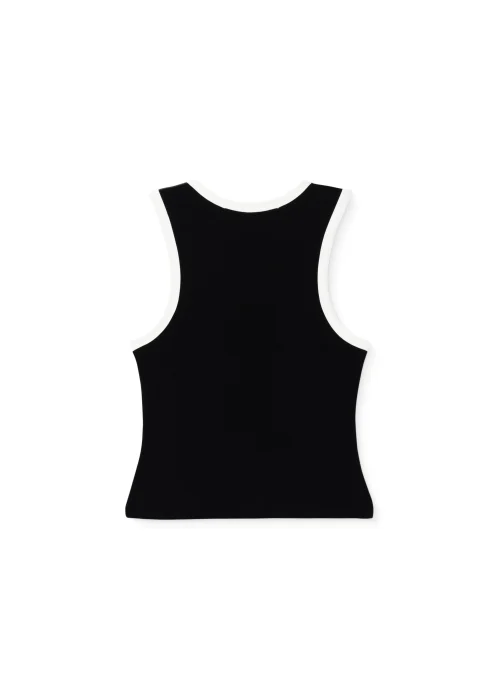 Áo Tanktop Viền Tương Phản Thêu Mono - ELEVEN