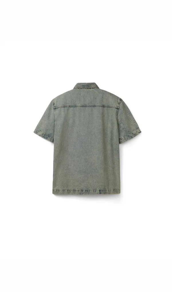 Áo Sơ Mi Khoác Jeans Thêu Túi Mono - ELEVEN