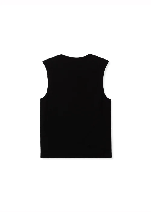 Áo Tanktop Vải Gân Thêu Mono - ELEVEN