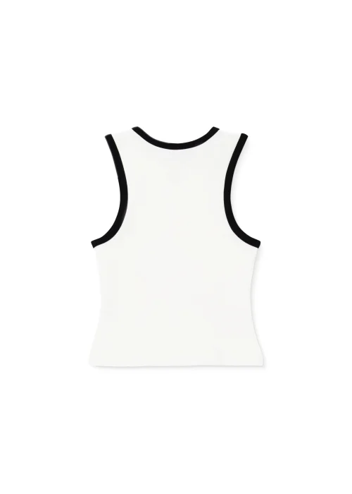 Áo Tanktop Viền Tương Phản Thêu Mono - ELEVEN