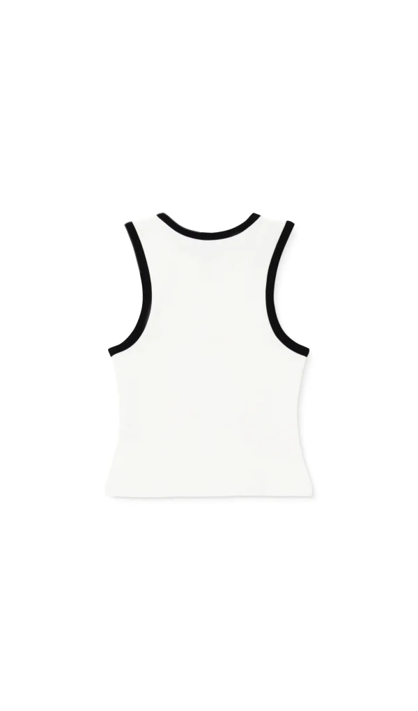 Áo Tanktop Viền Tương Phản Thêu Mono - ELEVEN