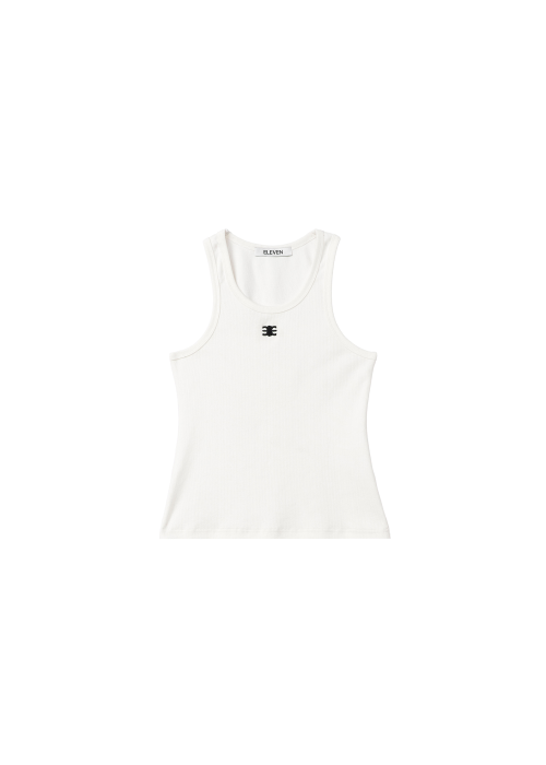 Áo Tanktop Vải Thun Gân Thêu Mono - ELEVEN