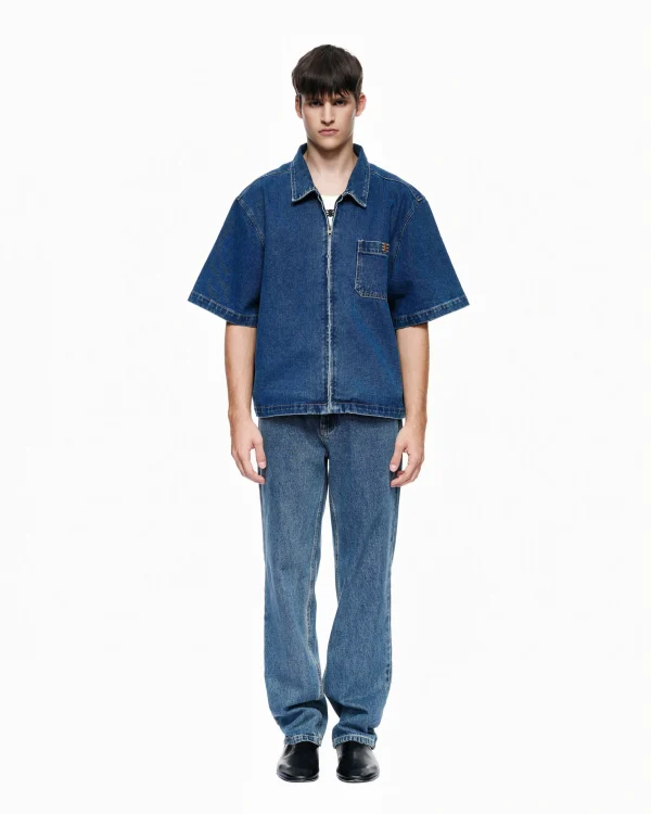 Alternative view of Áo Sơ Mi Denim Khoá Kéo